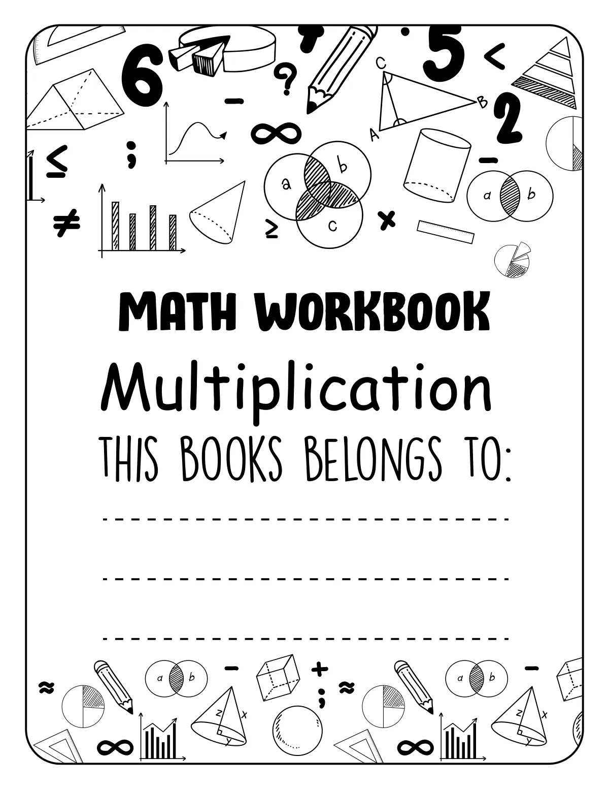 100 Days Math Workbook Multiplication