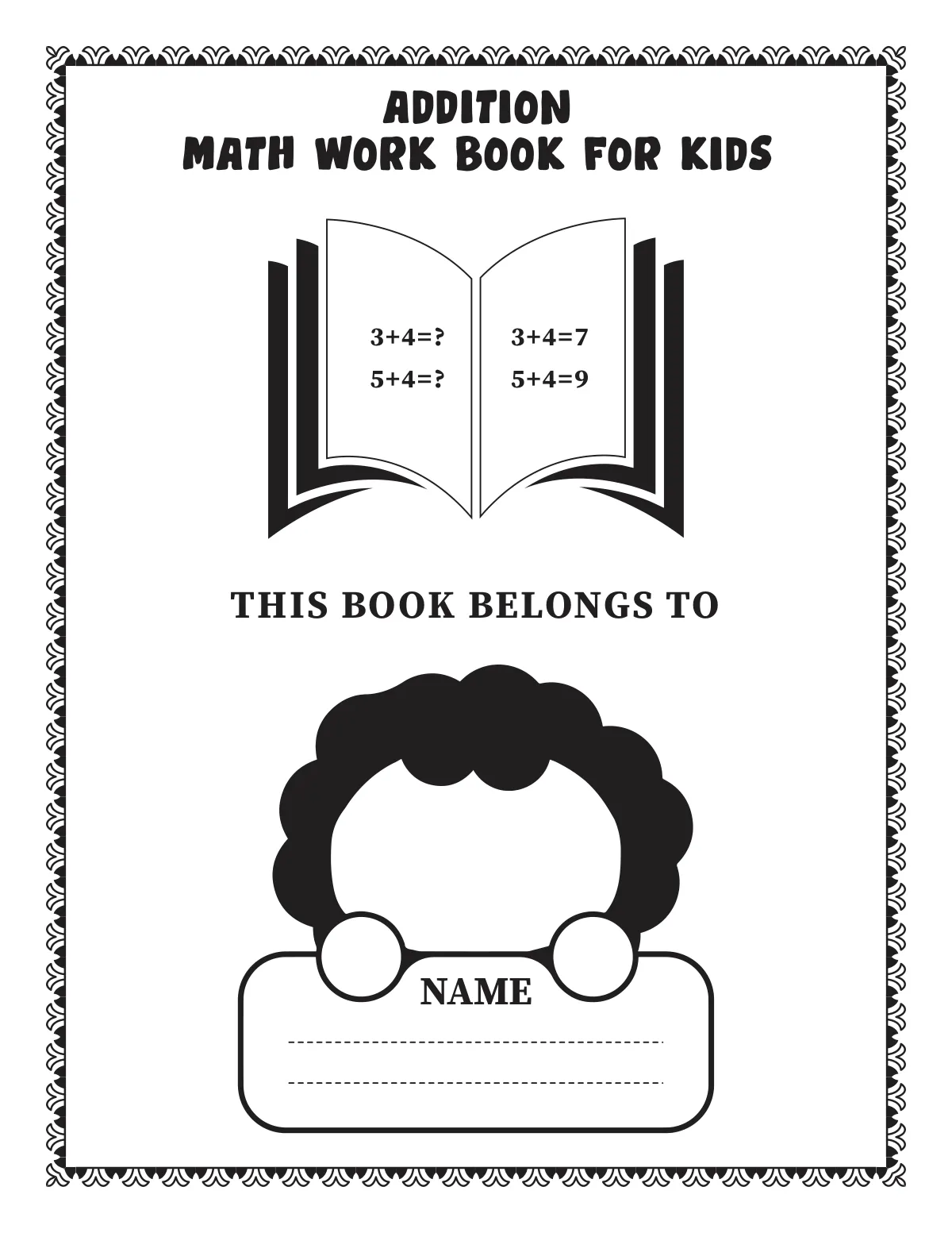 Addition Math Workbook