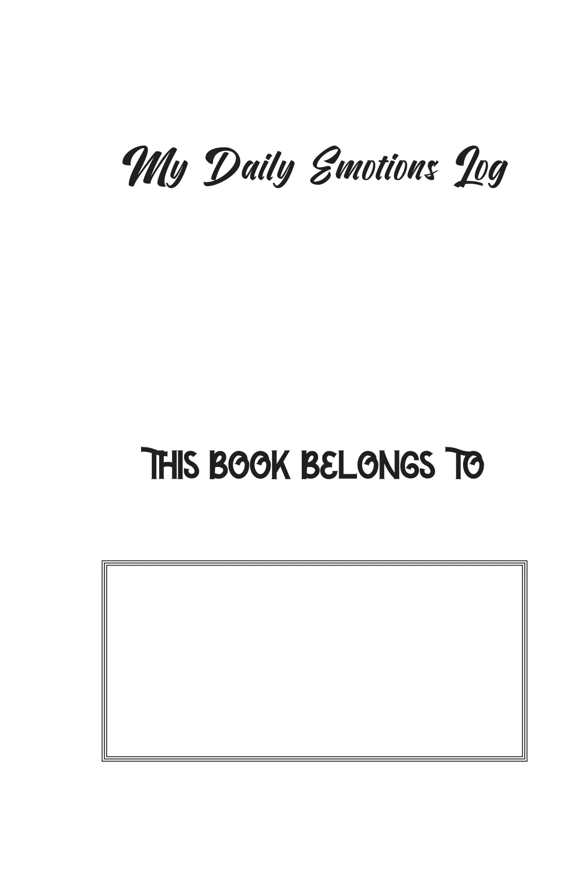 Daily Emotions Logbook