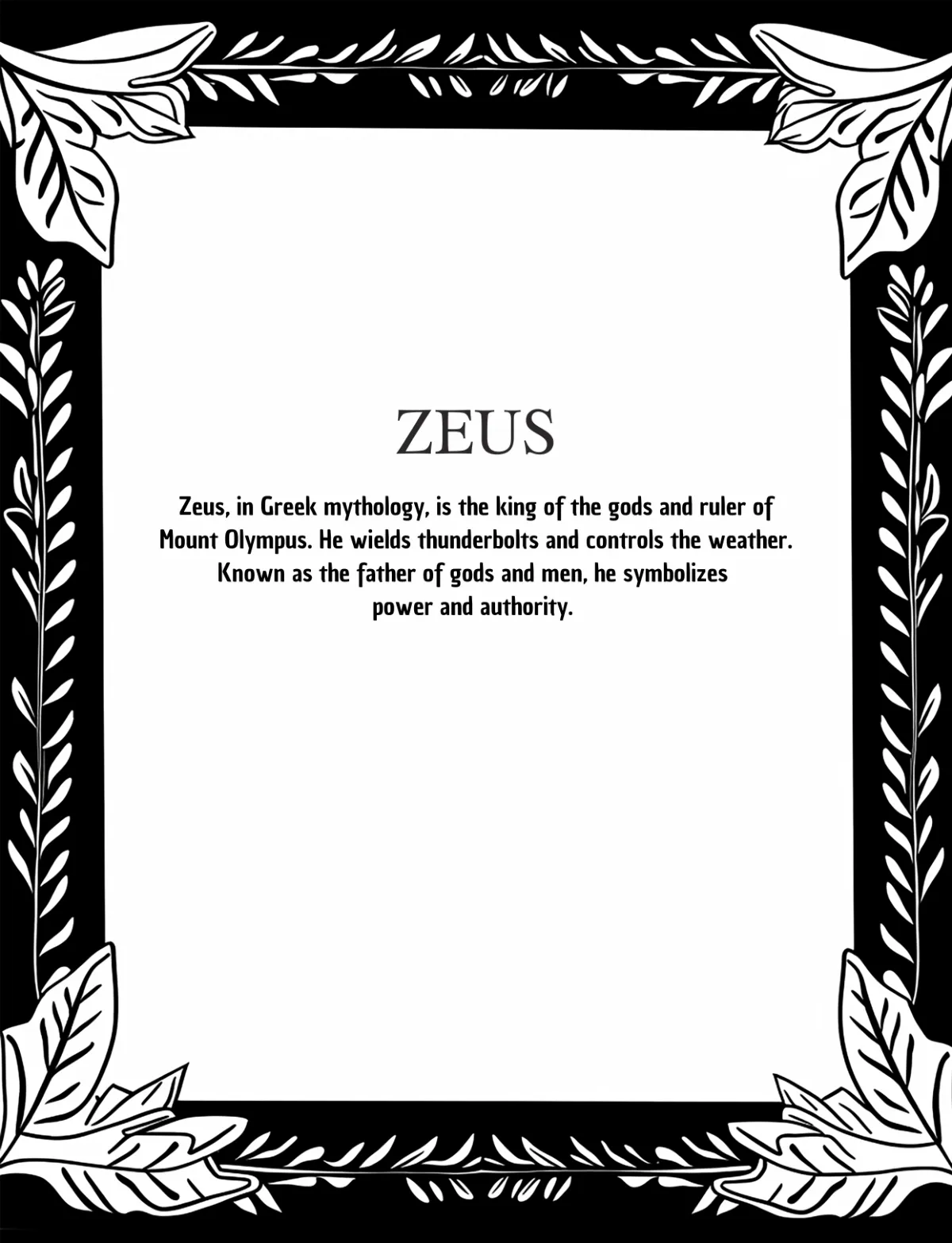 Greekmythology Coloring Book