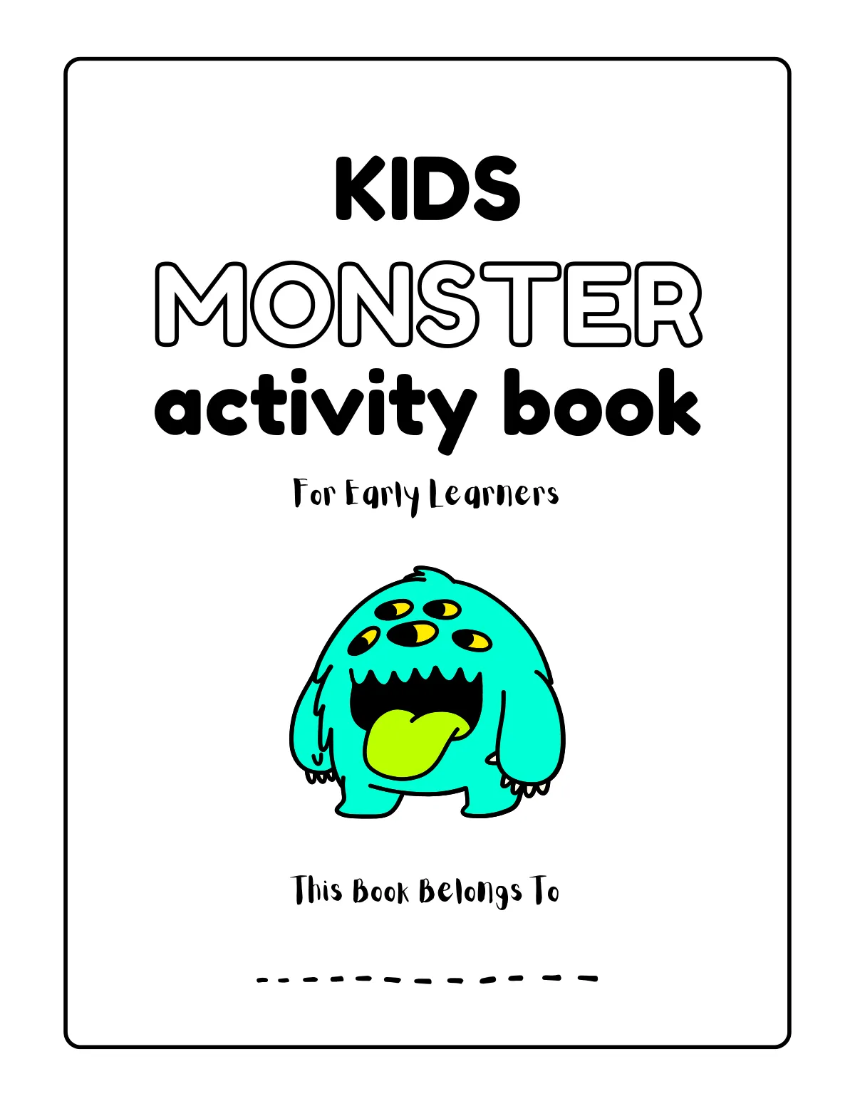 Monster Activity Book