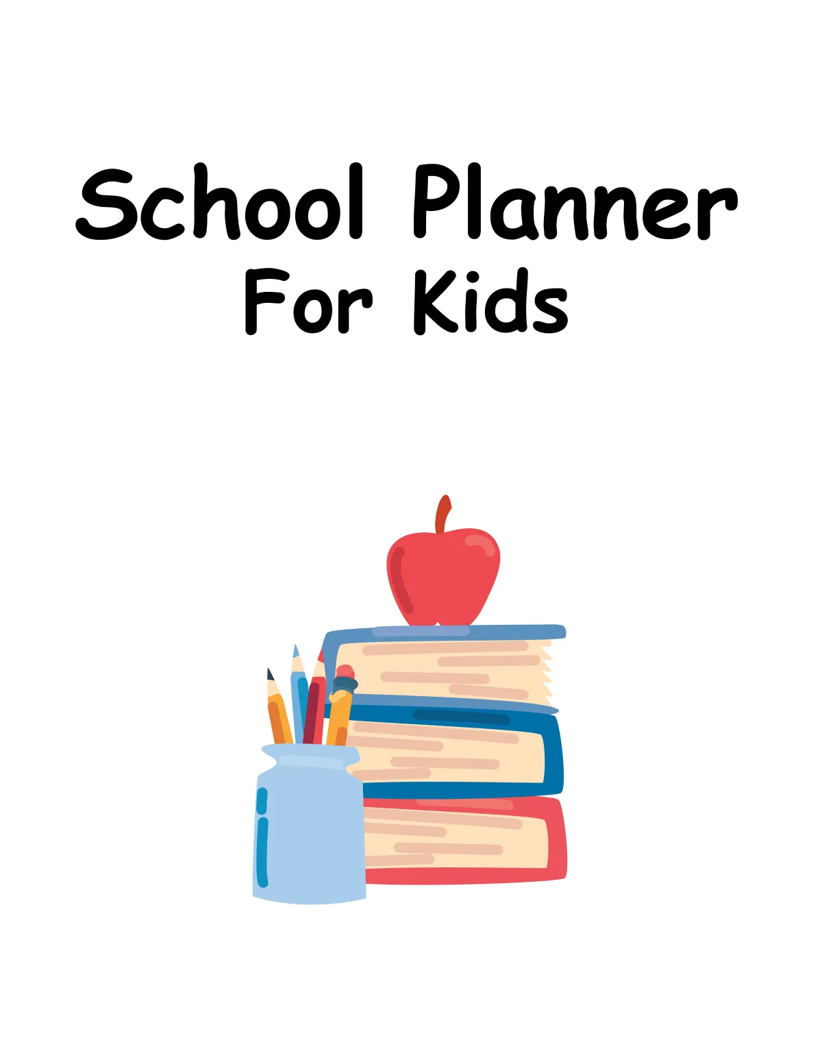 School Planner for Kids Canva