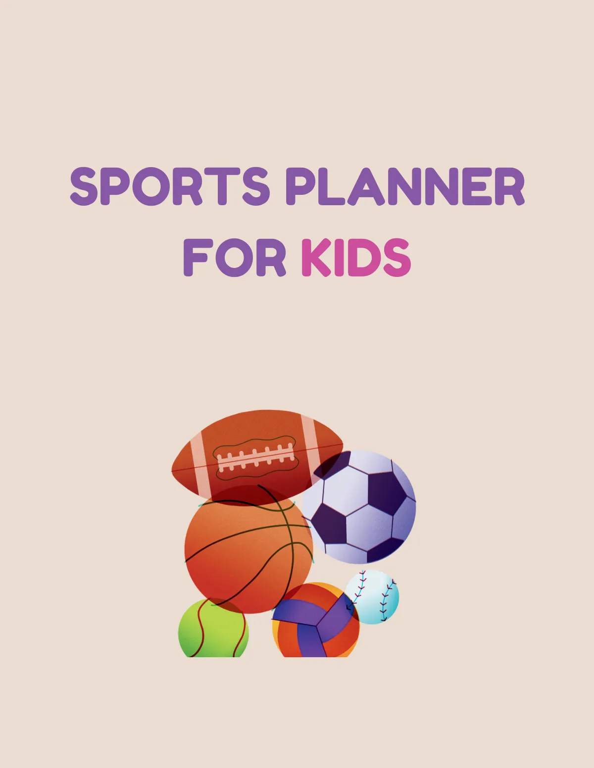Sports Planner for Kids